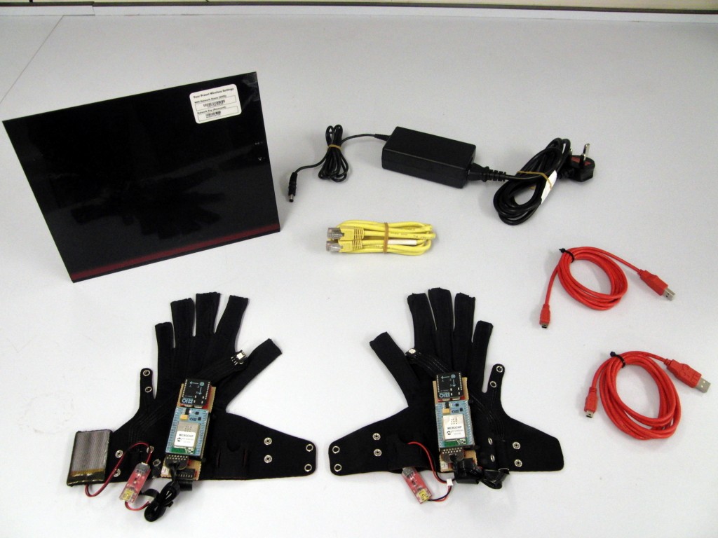 Prototype x-OSC Gloves Kit Parts